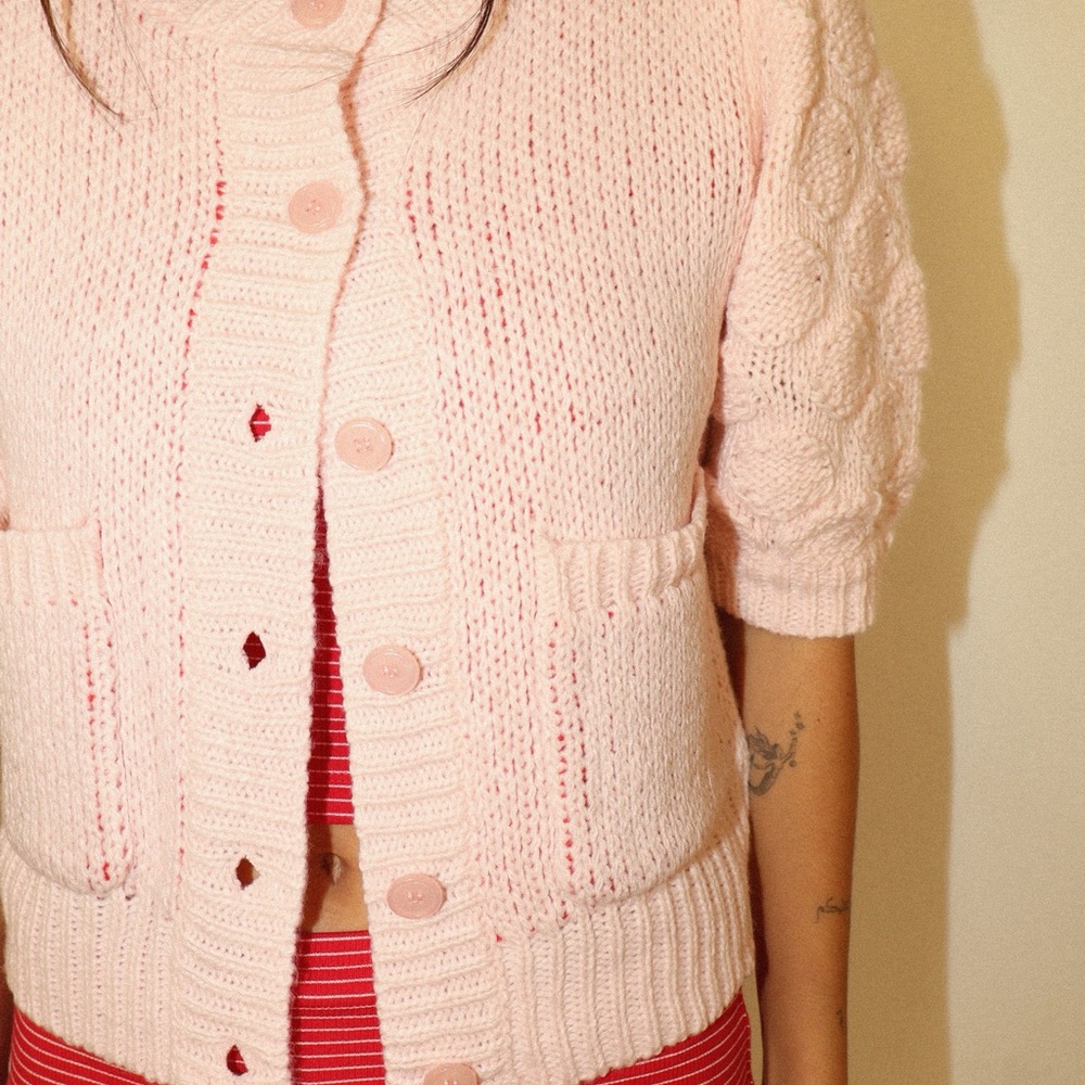 Baileyrose Baby Pink Red Lobster Sweater S - Picture 2 of 4